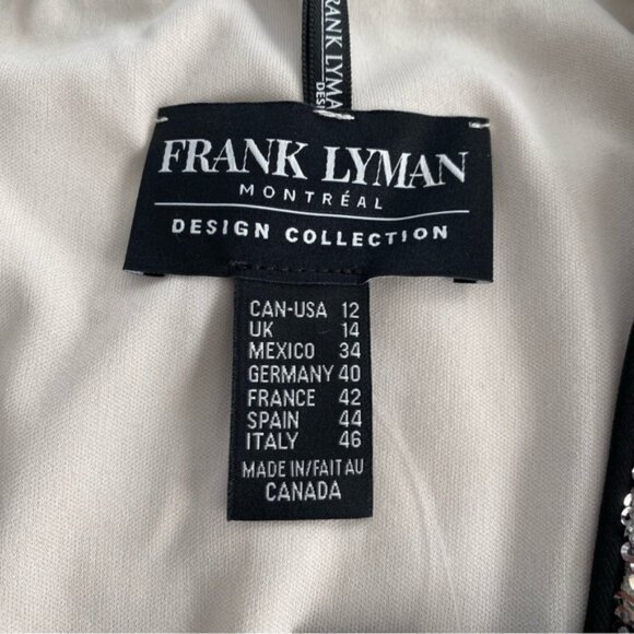 Frank Lyman Blazer Women Sz 12 Gold Sequins Formal Evening Wear New Year Jacket - Picture 3 of 11